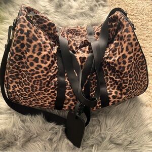 Leopard Print Weekender Travel Bag